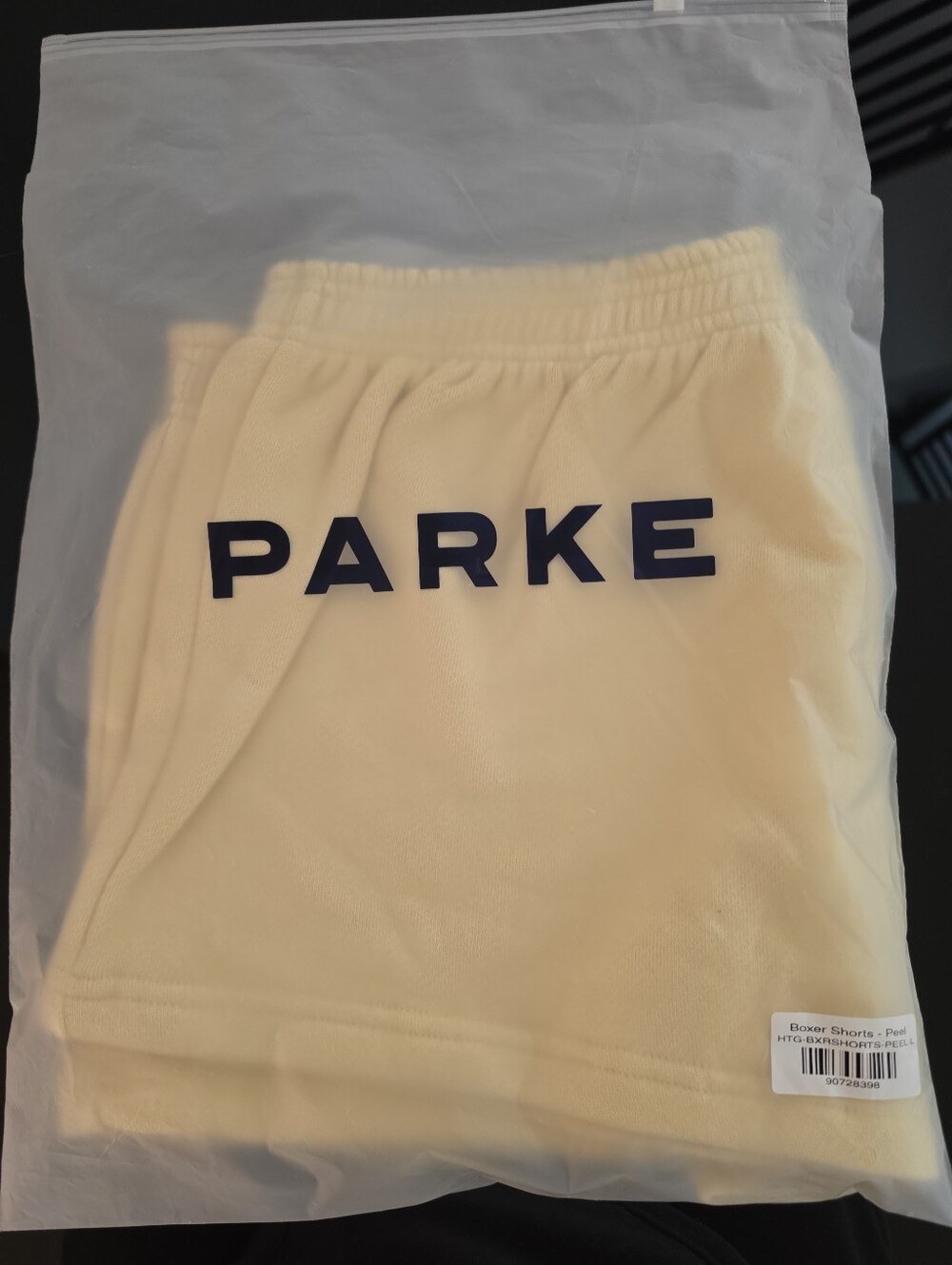 Brand New- Sold-Out Parke Boxer Shorts in limited-edition Peel Size Large